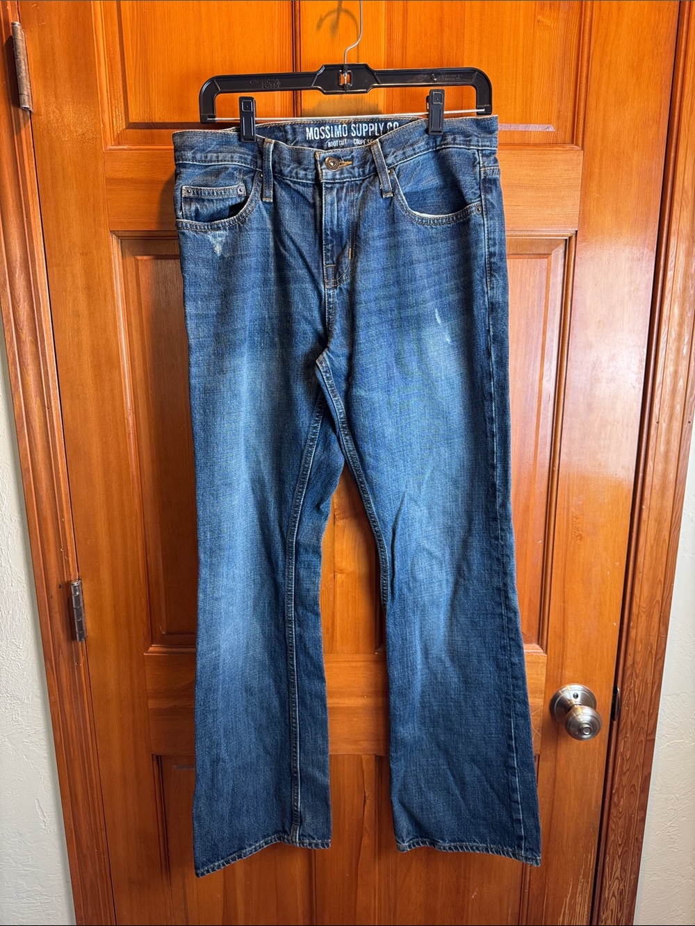 Mossimo Supply Co. Men's Bootcut Jeans in Faded Blue Denim 30 x 32